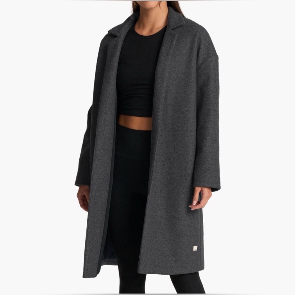 Vuori Soho Melton Trench Jacket Sz. Large BNWT - Picture 2 of 4